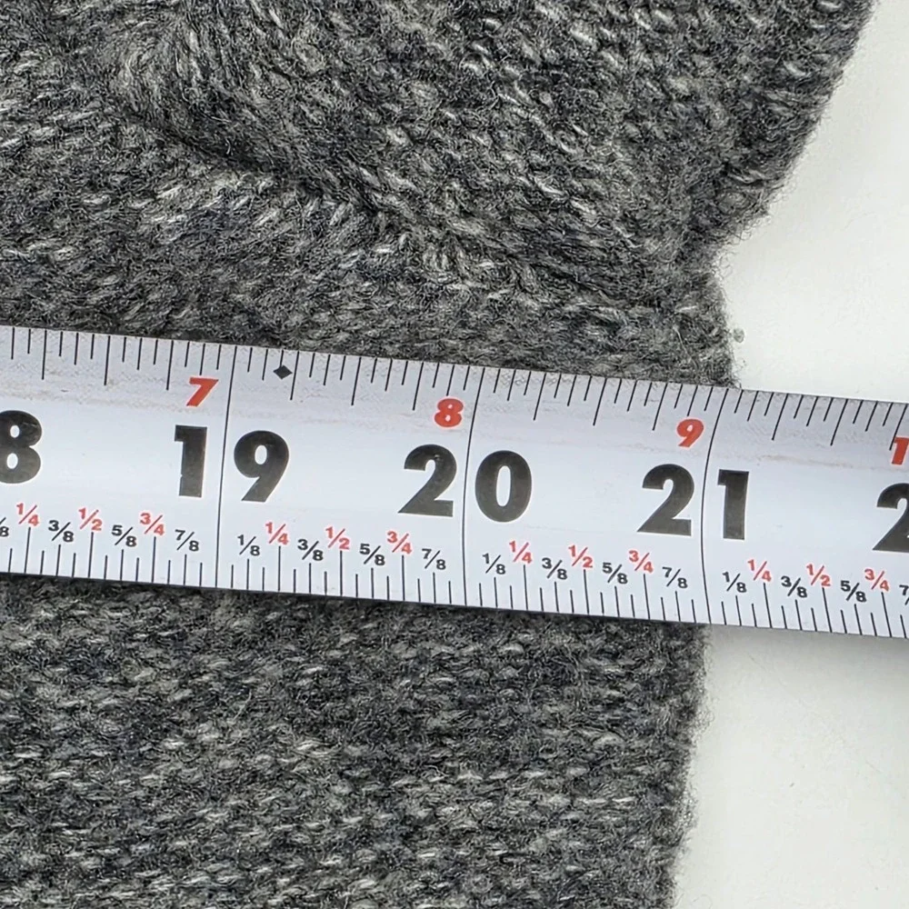 Banana Republic Men's Size L Gray Merino Wool Blend Cardigan‎ Sweater Mock Neck